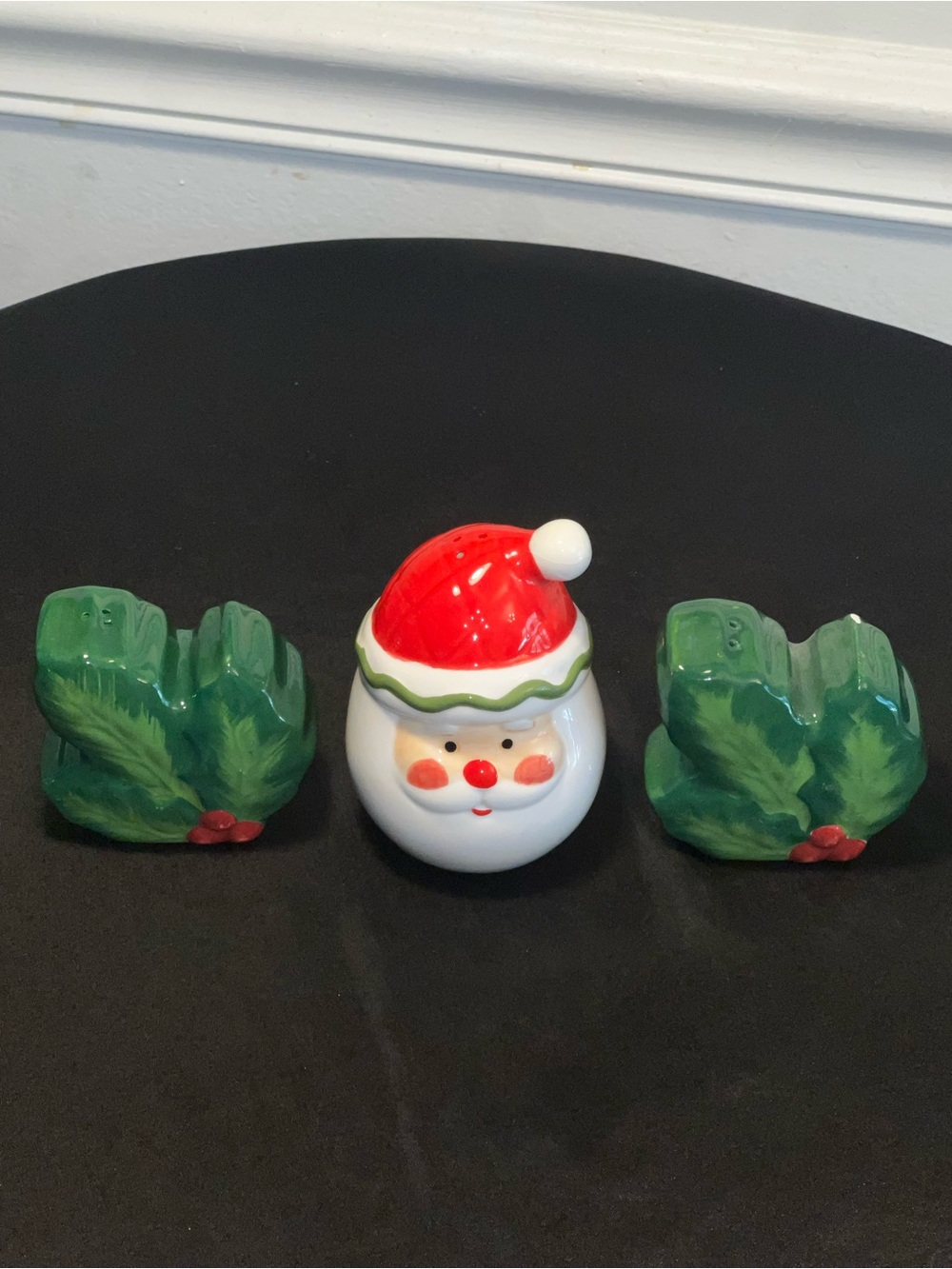 Home for the holidays vintage salt and pepper shakers set